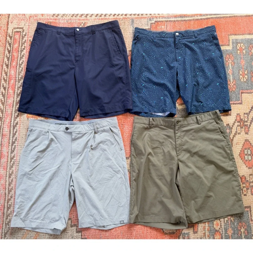Golf Shorts Lot x4 Adidas Nike Callaway Mens 36 Multicolor Golf Athletic